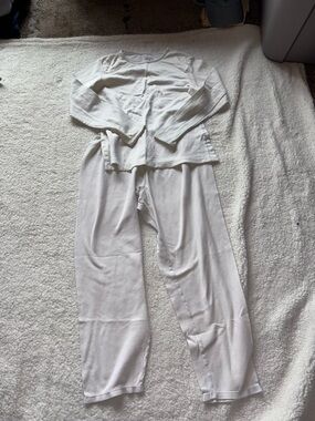 White Cuddl Duds Set XL